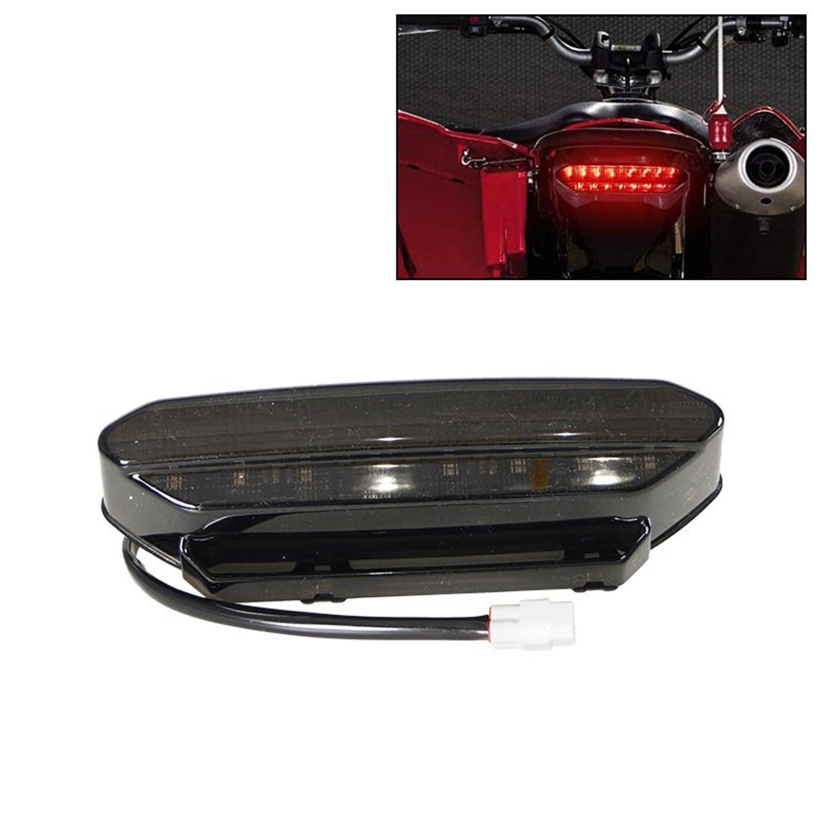 Motorcycle Rear Led Brake Tail Light Indicators Black