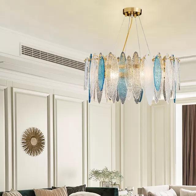 Đèn chùm phale LUXURY trang trí phòng khách, đèn thả trần, đèn trang trí KT 800mm,