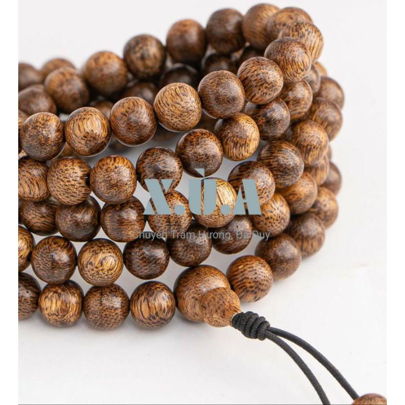 Vòng Tay Trầm Tốc 108 hạt Loại 6ly, Cầu May Mắn, An Lành
