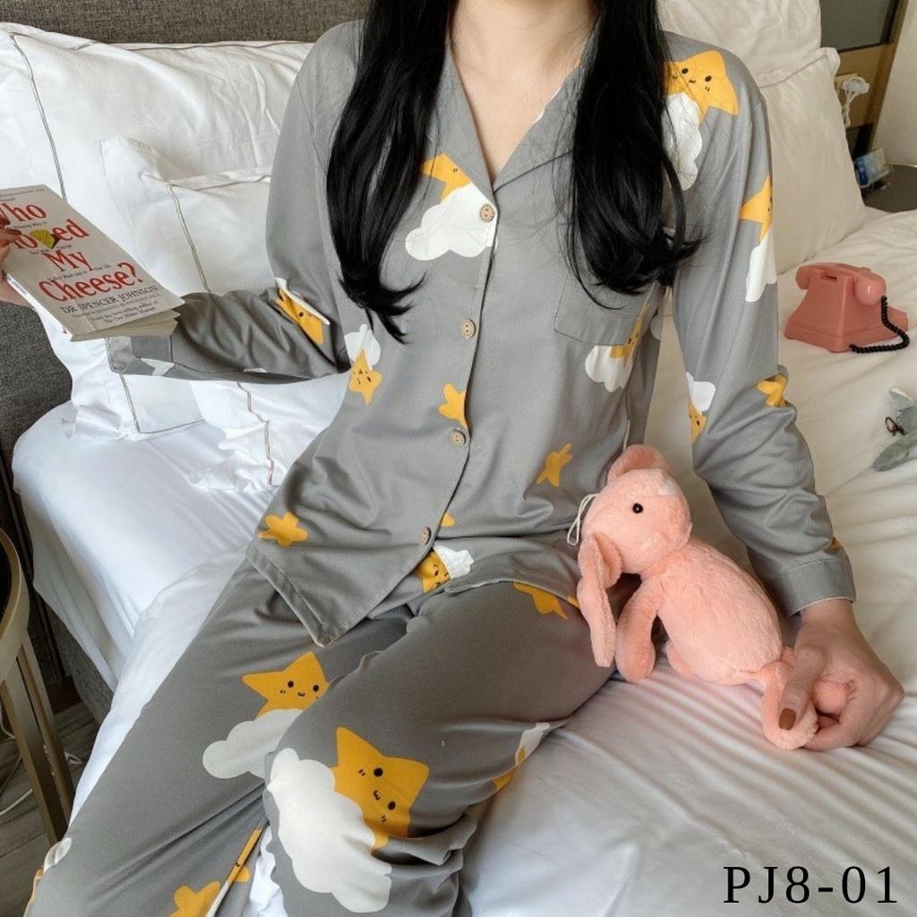 BỘ PIJAMA DÀI TAY COTTON THUN HỌA TIẾT XINH XẮN HÀNG QUẢNG CHÂU CÓ SẴN PHẦN 2