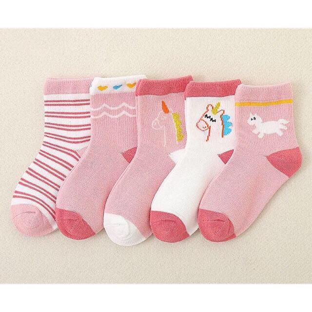 Set 5 đôi tất trẻ em xuất Hàn loại 1 cao cấp, tất bé trai, vớ bé gái nhiều mẫu đẹp