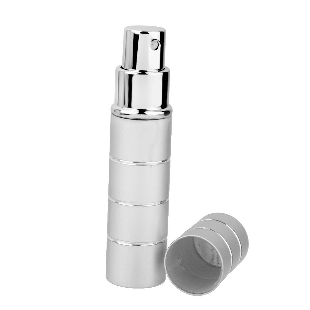 2 Pieces Travel Portable Refillable Perfume Atomizer Bottle Pump Spray Case