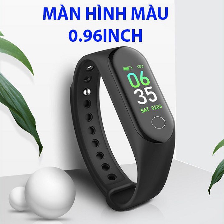 Vòng Tay Thông Minh, Đo Sức Khỏe MI Band M3 - Chống Nước IP67-Theo Dõi Sức Khỏe, Nhịp Tim | Định Vị GPS-Đen