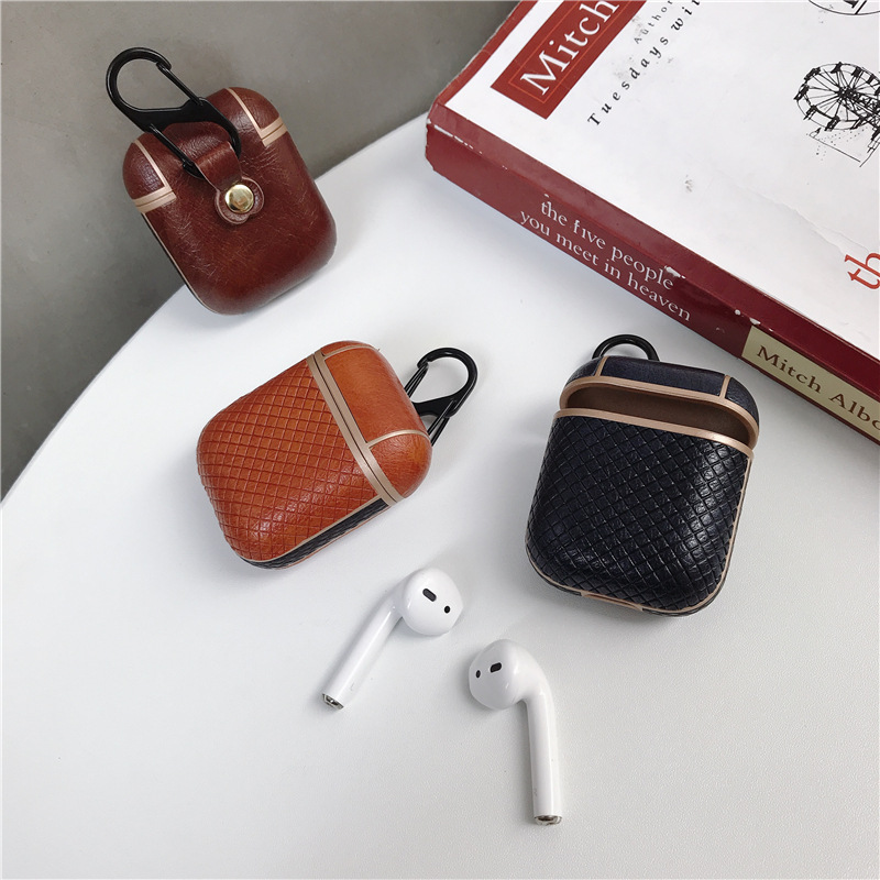 Hình ảnh Bao Case Leather Luxury Cho Airpods 1/ Airpods 2 Bảo Vệ Chống Va Đập