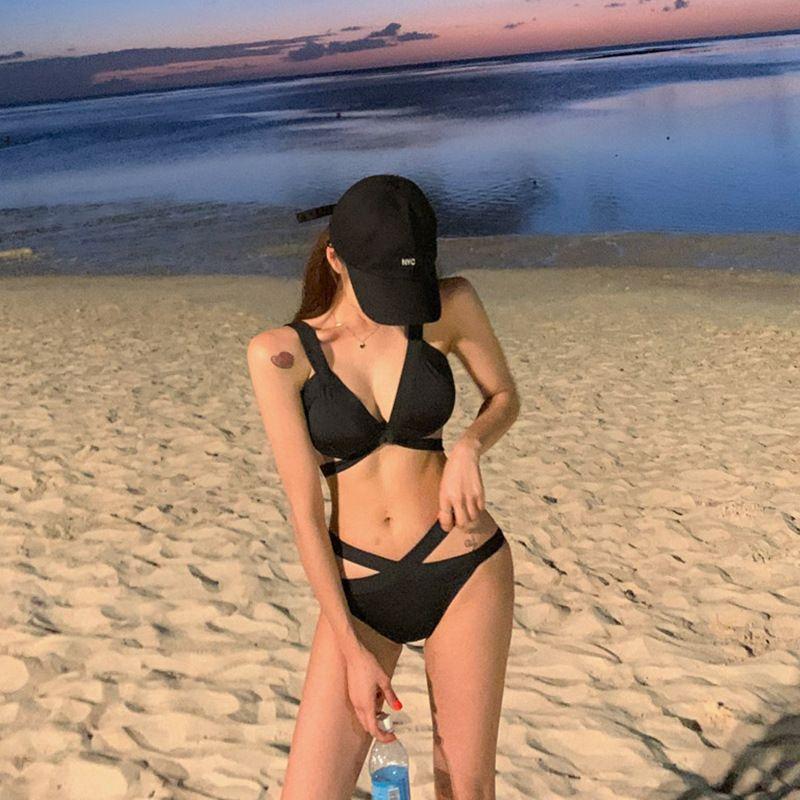 Bikini đi biển, đồ bơi nữ sexy 2 mảnh tôn dáng cá tính đen Nemo Bikini - B42