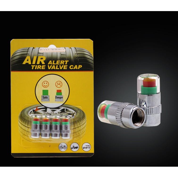 Nắp Van Cảnh Báo Áp Suất Lốp - BỘ 4 CÁI
