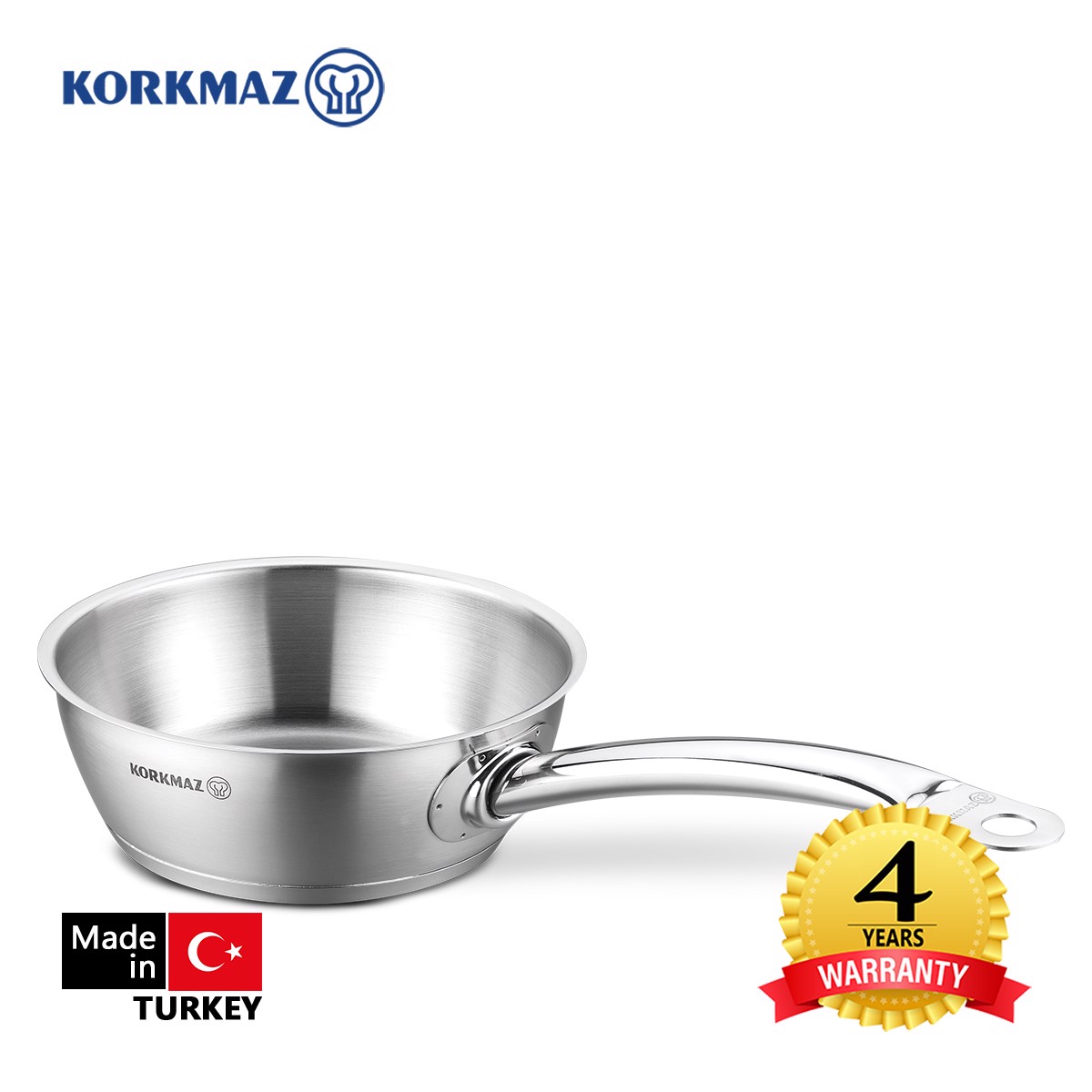 Chảo inox cao cấp Korkmaz Proline 24cm - A1153 - Hàng chính hãng