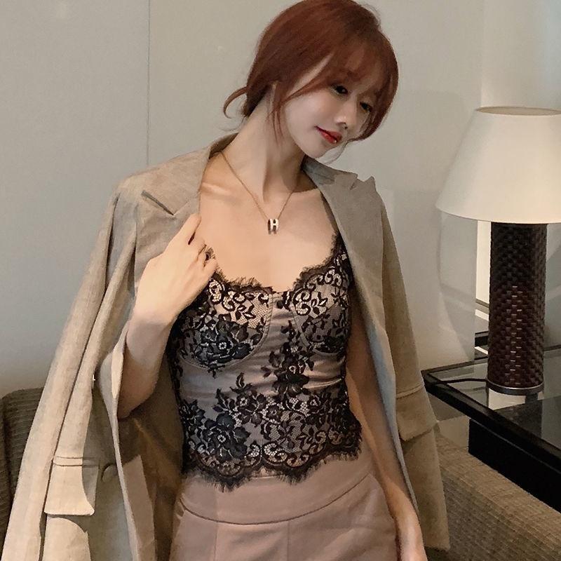Áo Bra 2 Dây Ren Siêu Cấp Đệm Mỏng Dáng Dài Dáng Ôm Cực Quyến Rũ V02