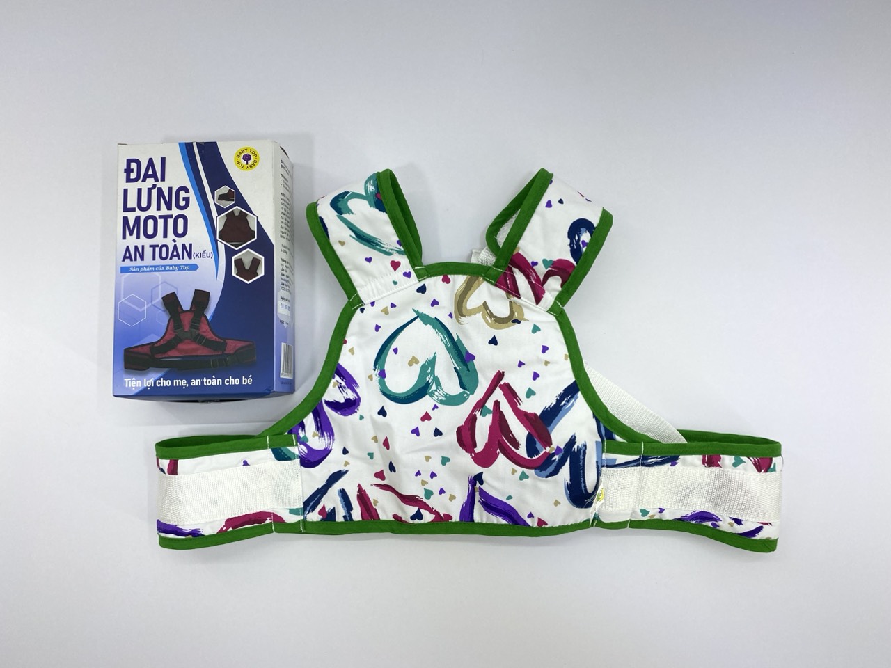 Đai Moto An Toàn ( kiểu) BabyTop ( Màu và họa tiết ngẫu nhiên )