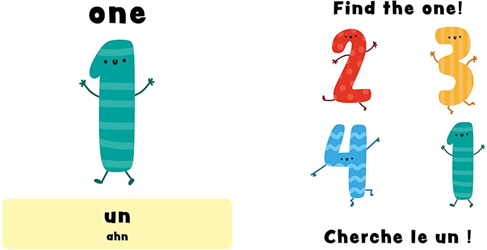 Sách học từ song ngữ Anh-Pháp cho bé tiếng Anh: Find &amp; Speak French: Numbers/Les Nombres