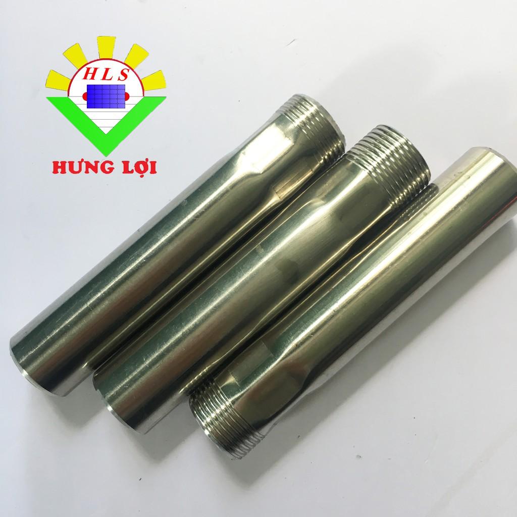 Ty inox (ren+trơn) phi 27 dùng cho máy nước nóng năng lượng mặt trời