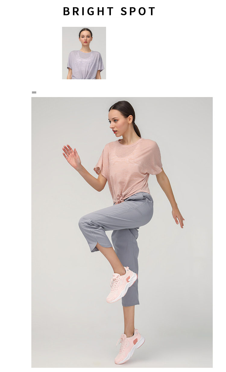 Áo nữ nhanh khô áo thun ngắn tay quần áo tập yoga nữ đứng đầu Châu Âu mã DS231.