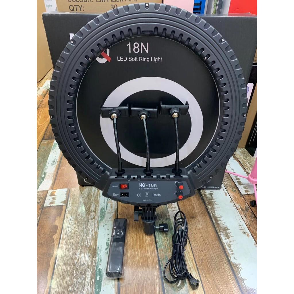 Đèn livestream HQ-45Cm Tặng kèm 3 kẹp điện thoại + 1 chân đế,Chiếu Sáng Studio, Makeup, Quay Phim , Chụp Ảnh, Livetream, Selfie,Xăm nghệ thuật