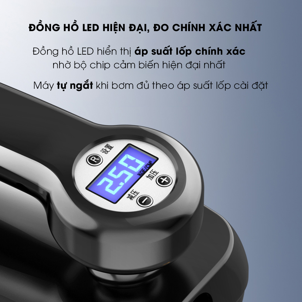 Máy hút bụi cầm tay HEPA kết hợp bơm lốp ô tô 2 trong 1 Tâm Luân, bơm xe máy đa chức năng, , bơm xe ô tô