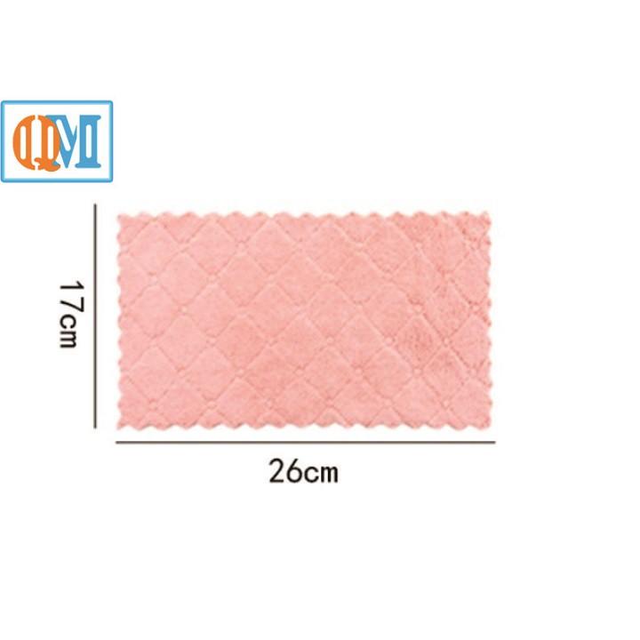 Khăn lau đa năng, lau bếp ,bát đĩa, cốc chén thấm nước tốt chống dính dầu mỡ, nhanh khô 2 mặt loại to
