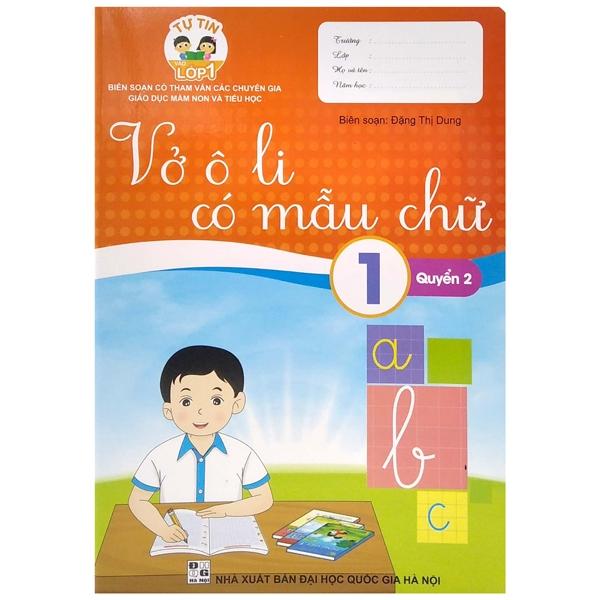 Tự Tin Vào Lớp 1 - Vở Ô Li Có Mẫu Chữ 1 Quyển 2