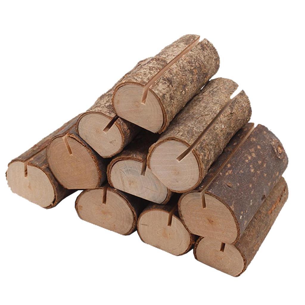 20x Wooden Table Number Holders Wooden Place Card Holder Wedding Card Holder