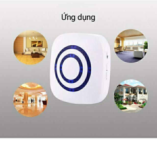 Chuông báo khách kết hợp báo trộm không dây 38 kiểu chuông YF0256 - 1 Mắt 1 Chuông DRU - Hàng Chính Hãng