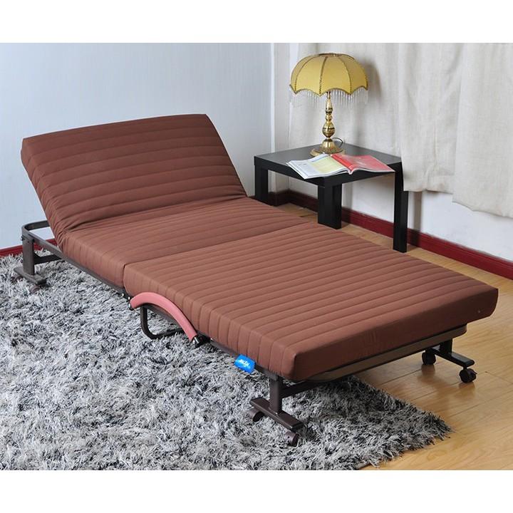 Giường gấp Hàn Quốc rộng 90cm có bánh xe di chuyển khuyến mại 2 bộ ga, 1 túi phủ, 1 gối