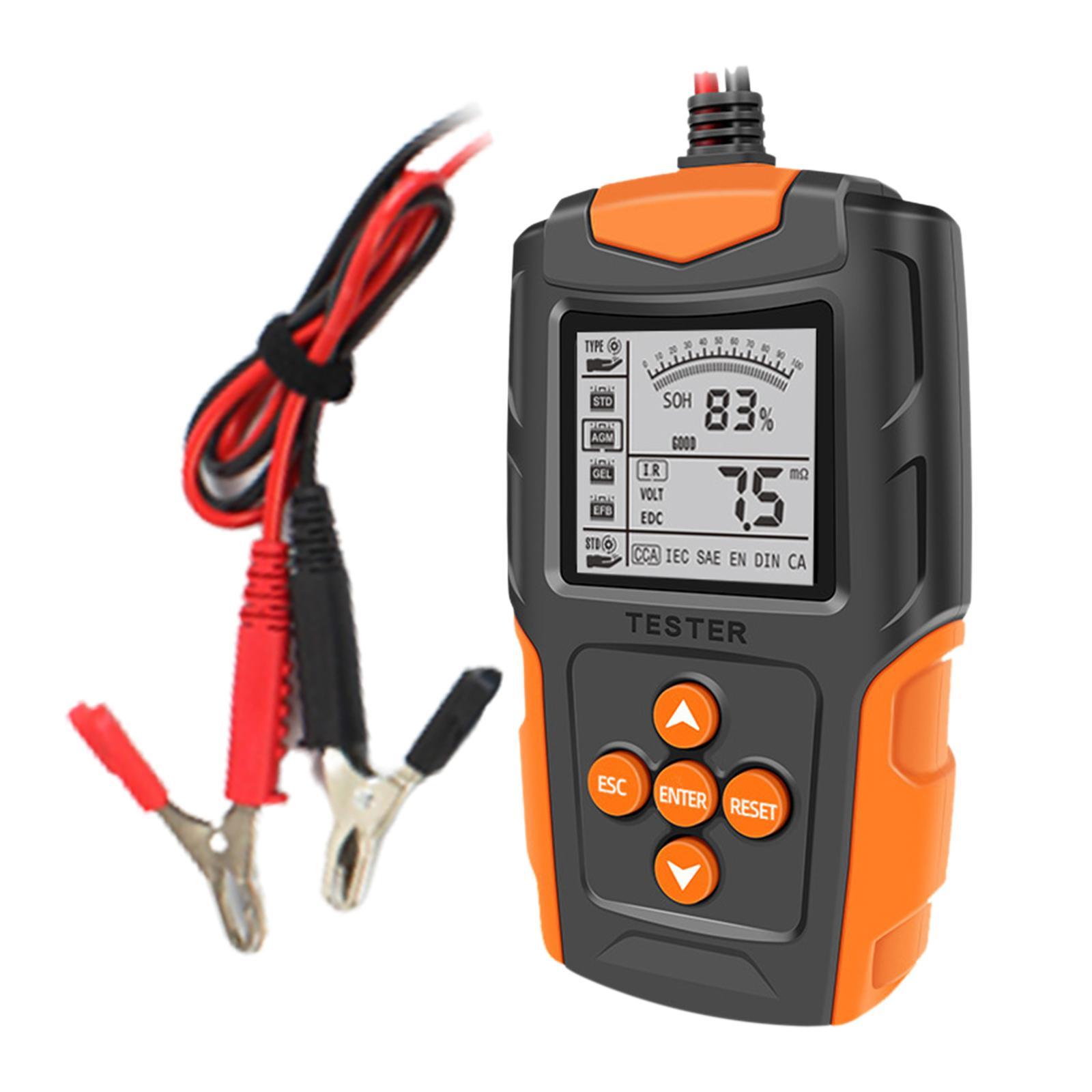 Truck Car Battery Tester 12V 24V Battery Checker Easy to Operate LCD Display