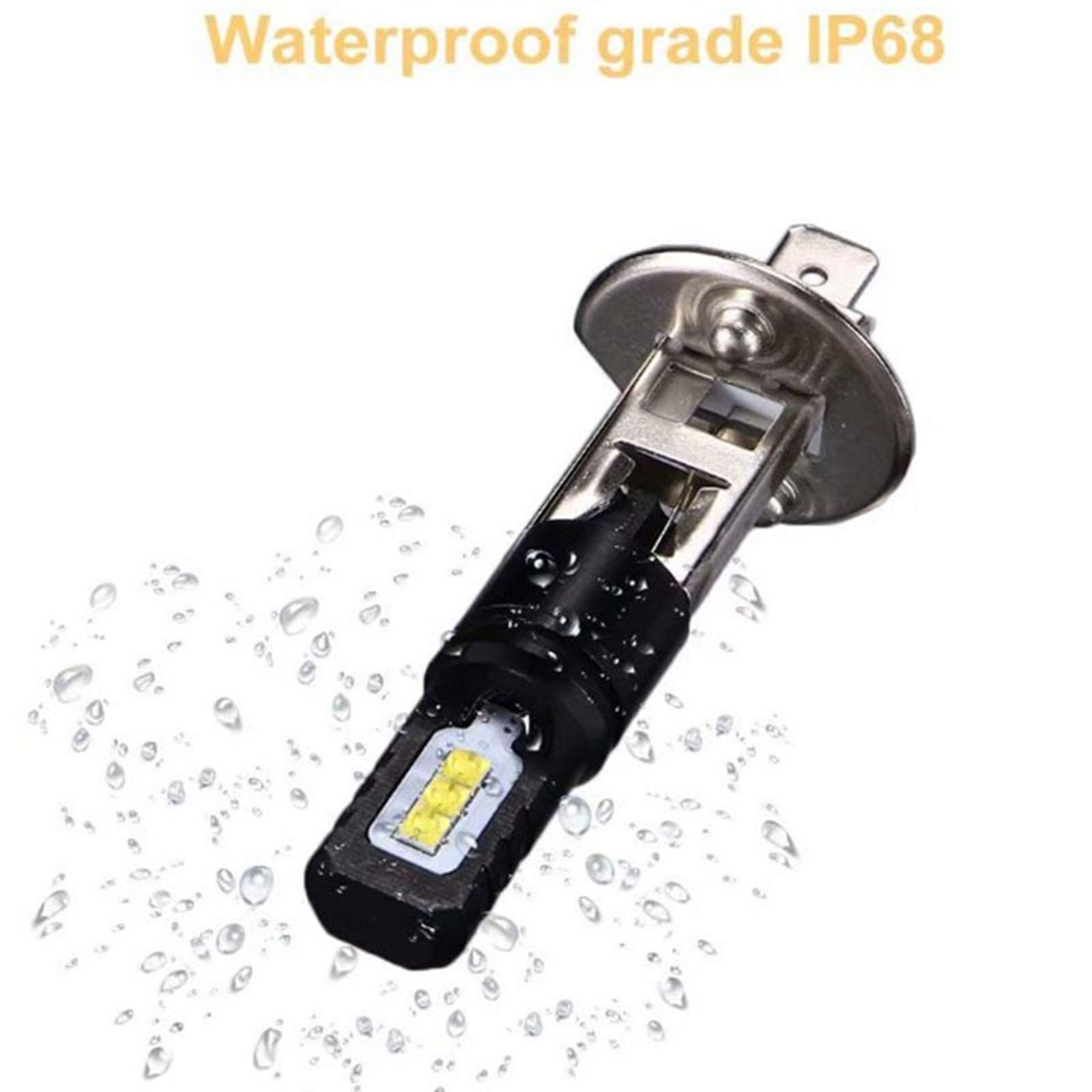 2-Pack LED Fog Lamp Bulbs H1 H3 1200LM Daytime Running Lights Fit for Car Lighting Components