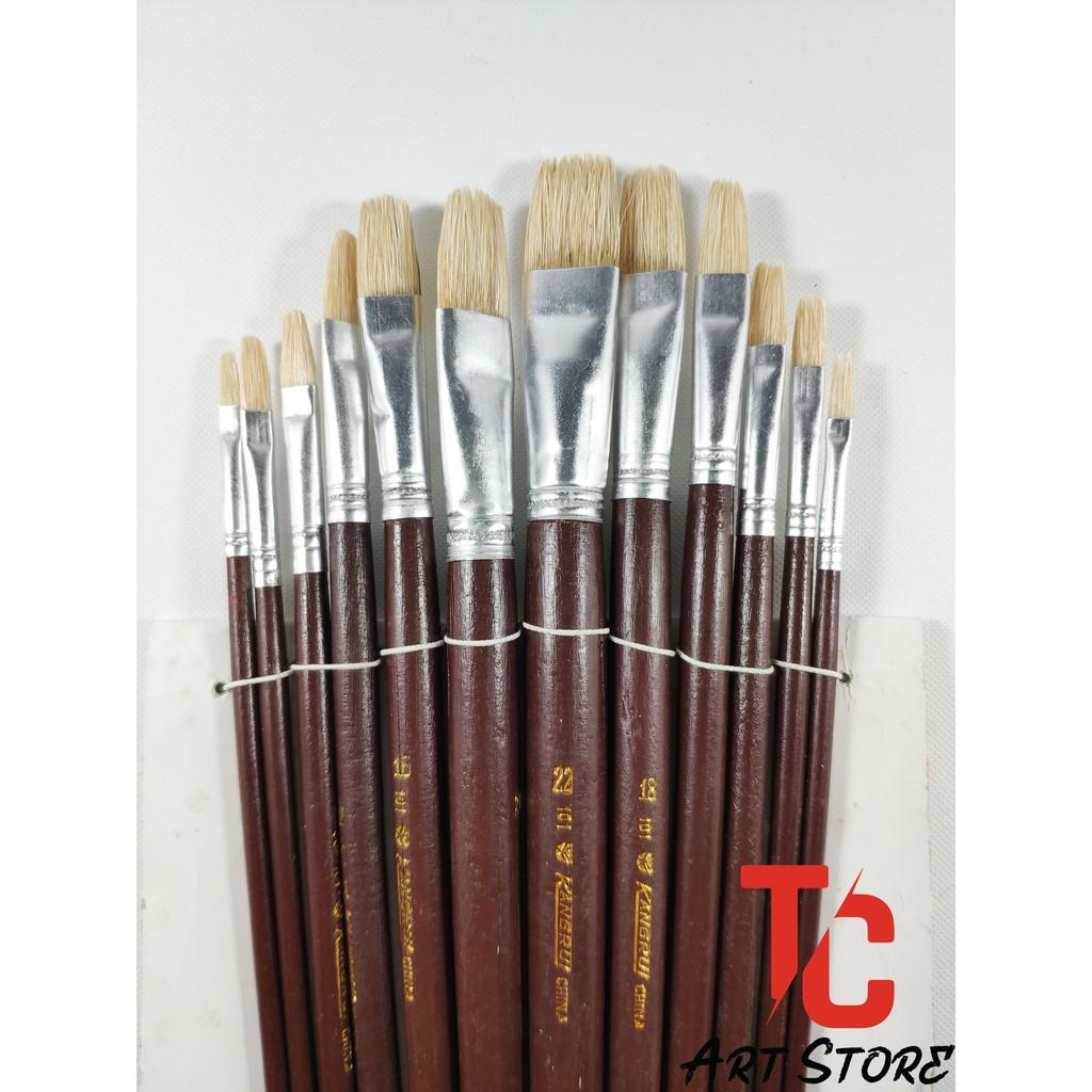 Bộ cọ KANGRUI Thân Nâu Artist brush 12 cây – Kangrui 101