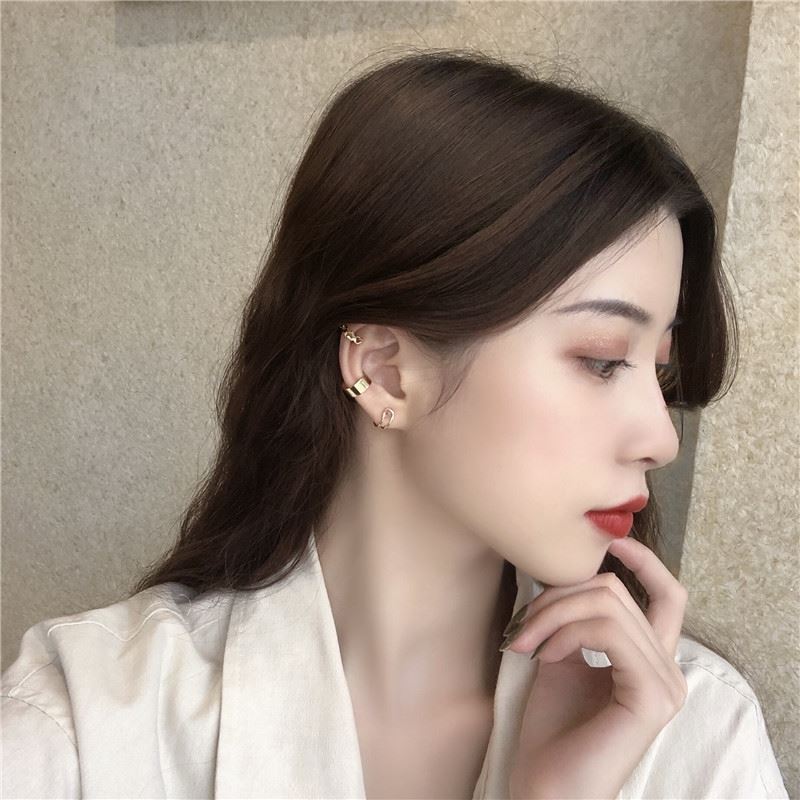Bộ 3 Bông Tai- Khuyên Tai Nữ Hợp Kim Cá Tính/B&m Elegant/BTHK3008
