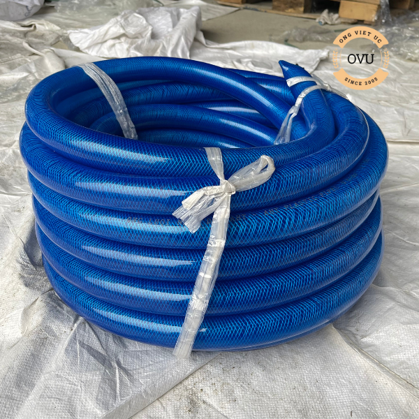 Ống nhựa PVC lưới dẻo phi 27mm cuộn 50m- Ống nhựa mềm dẫn nước Việt Úc
