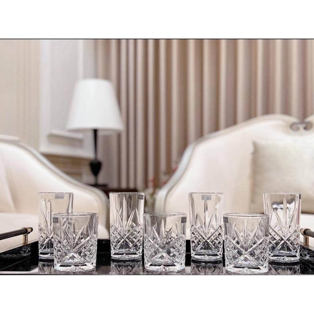 Set 12 Cốc Pha Lê Cao Cấp Dublin, Cốc Thủy Tinh Trang Trí Bàn Tiệc, Nhập Đức