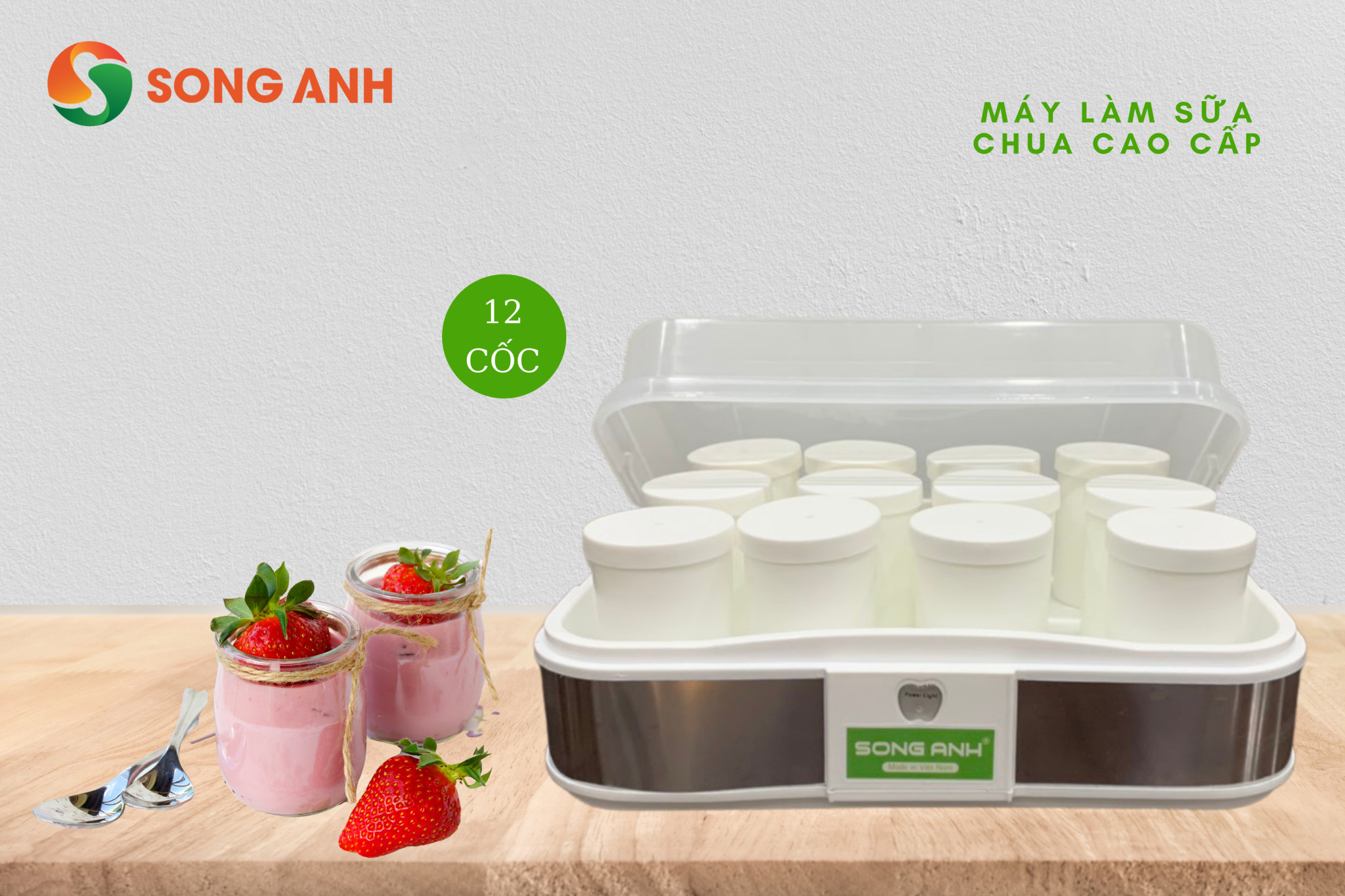 Máy Làm Sữa Chua Hương Vị Truyền Thống Song Anh - Hàng Chính Hãng