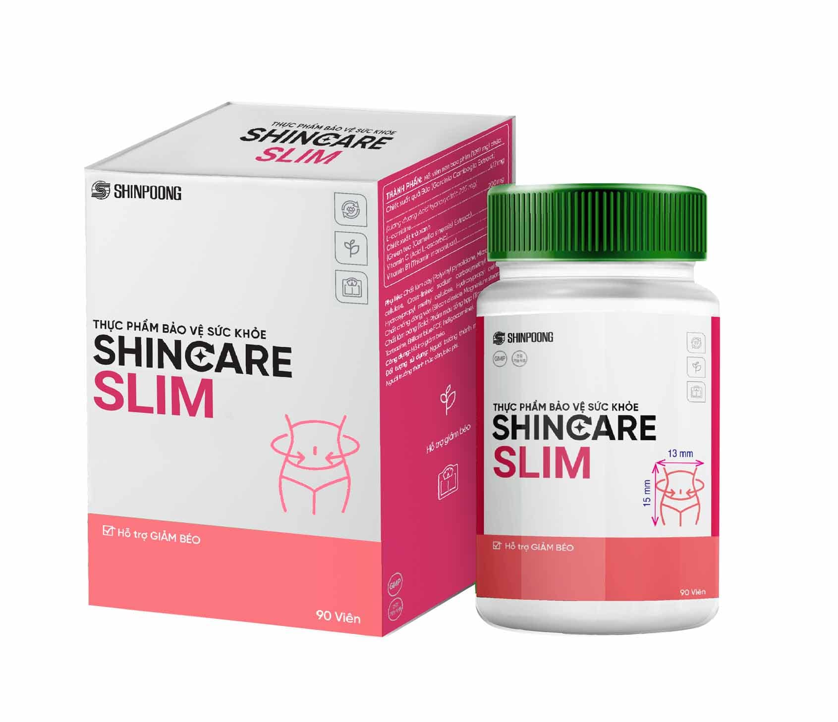 Viên uống Shincare Slim - Hỗ trợ giảm hấp thu chất béo, kiểm soát cân nặng - Hộp 90 viên