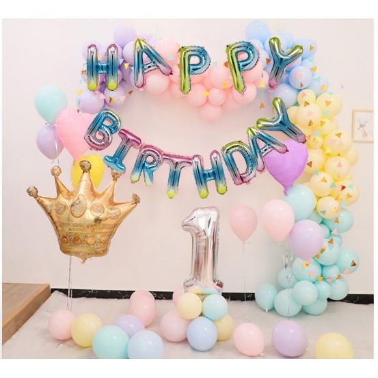 Bóng chữ Happy Birthday trang trí sinh nhật size 40cm