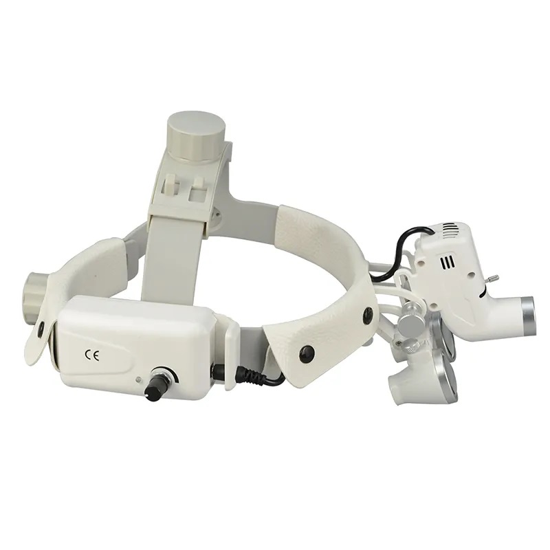 Kính lúp cao cấp cho nha khoa phẫu thuật có đèn, choàng đầu TERINO RDM-001 - Hàng chính hãng