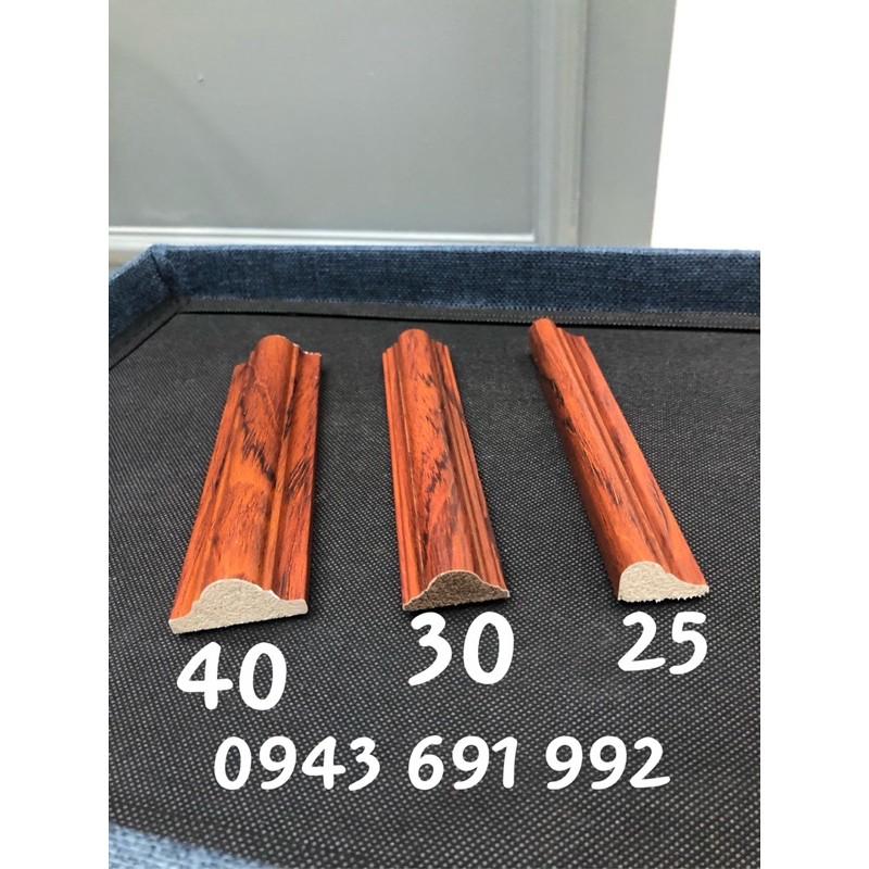 Phào chỉ nhựa composite vân gỗ cánh gián bản rộng 3cm mẫu mới đã hoàn thiện bề mặt