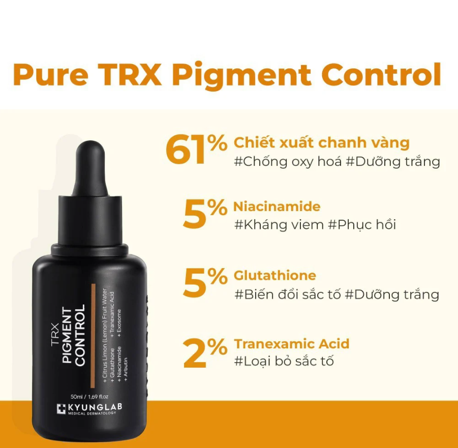 Serum Giảm Thâm Nám Làm Trắng Da Kyung Lab Pure Trx Pigment Control mẫu mới  50ml