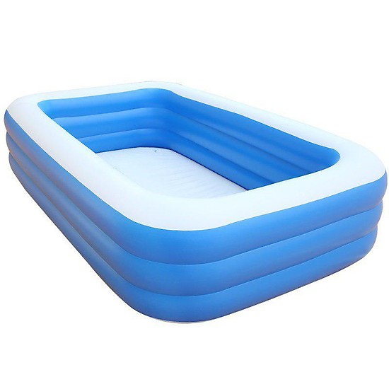 Bể bơi phao cho bé swimming pool KT 150*105*55cm (tặng bơm điện, 1 lọ keo và 2 miếng dán)