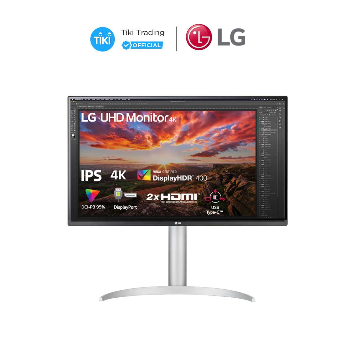 Màn hình LG 27UP850-W 27 Inch UHD 4K IPS/ HDR/USB Type-C - Hàng chính hãng