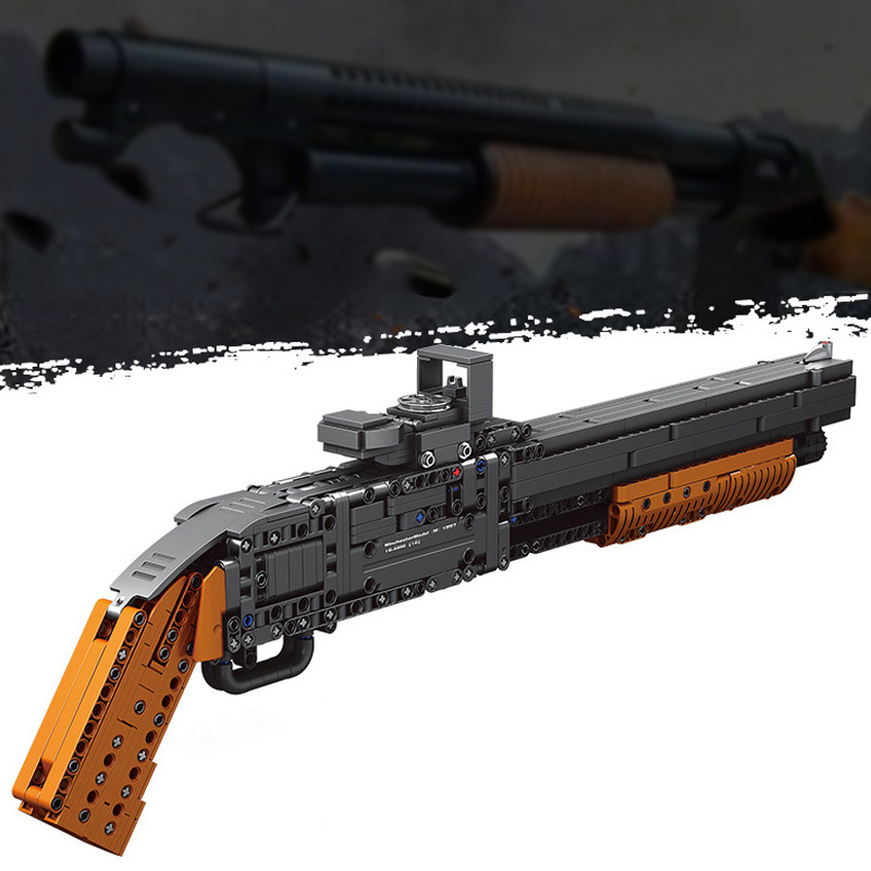 Bộ Đồ Chơi Lắp Ráp Kiểu LEGO CSGO Mô Hình M1897 Shotgun 863 chi tiết Model 24001