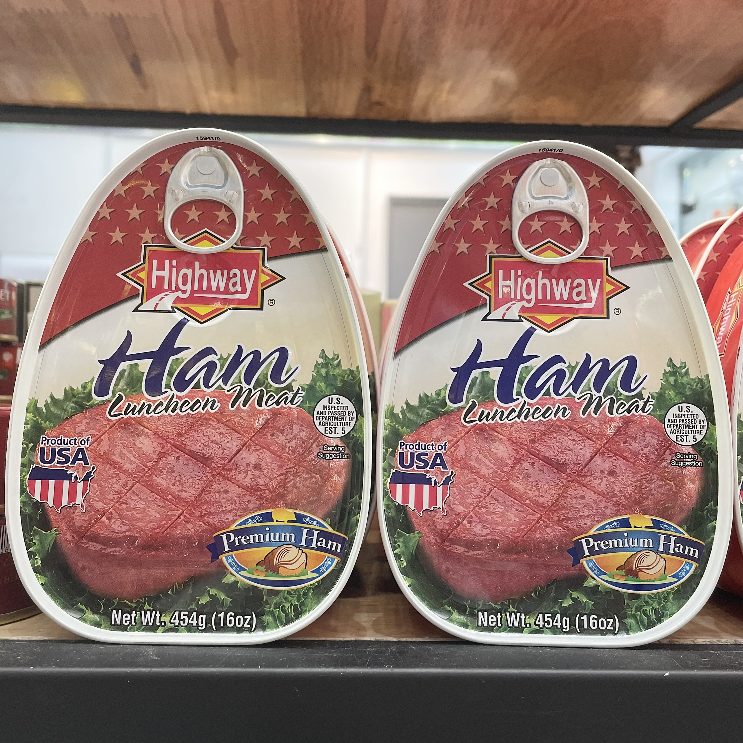 Thịt Hộp Ham 454g Hàng Nhập Mỹ Highway Ham Luncheon Meat