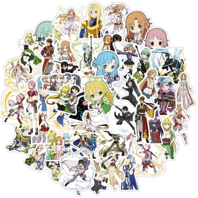 Sticker dán cao cấp New Anime Sword Art Online Cực COOL ms#208