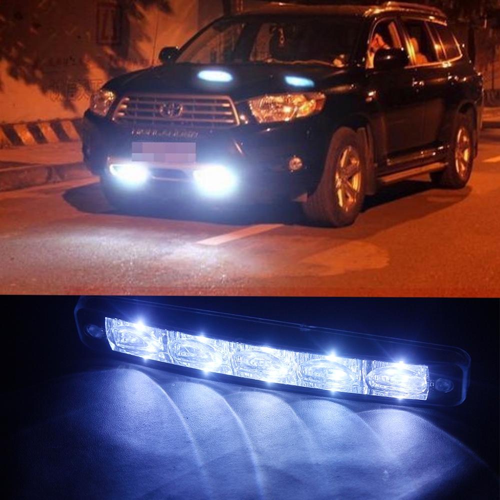 Đèn LED 5 bóng chạy ban ngày cho xe hơi