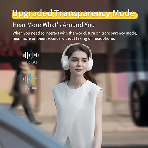 Tai nghe chụp tai Bluetooth QCY H3 Lite BH24H3C - Hàng chính hãng