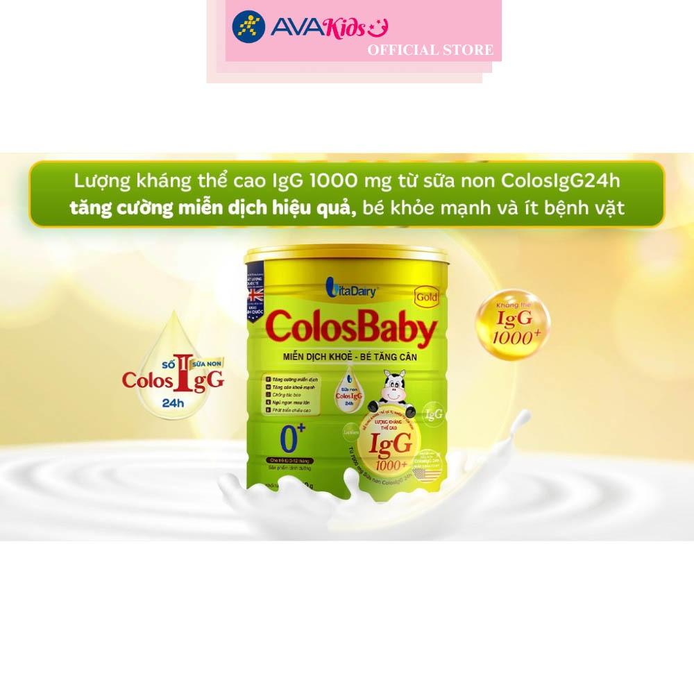 Sữa bột ColosBaby Gold 0+ (sữa non) hương vani 800g (0 - 12 tháng) - Hàng chính hãng