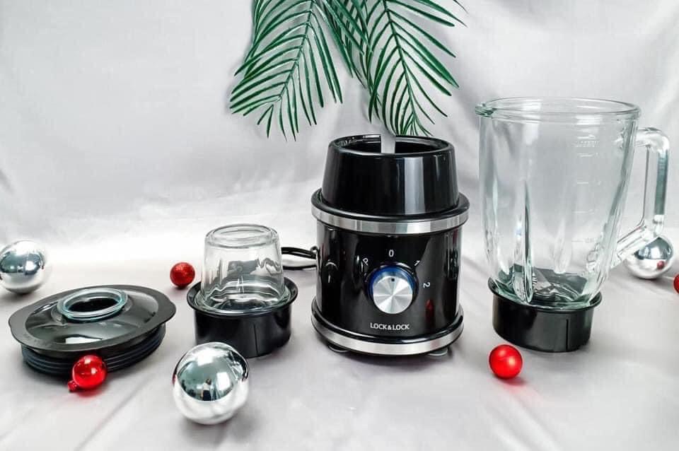 Máy xanh sinh tố Lock&Lock High Speed Blender EJM376BLK, 220-240V, 50/60Hz, 600W - Hàng chính hãng