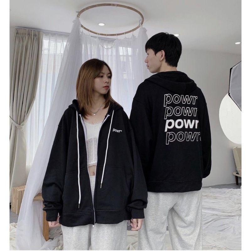 Áo khoác nỉ hoodie powr đủ màu siêu hot (có ảnh thật)