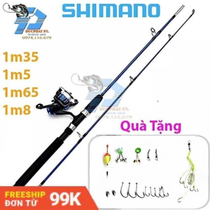 Bộ Cần Câu Máy 2 Khúc SHIMANO ,Tặng bộ phụ kiện câu trị giá 50k