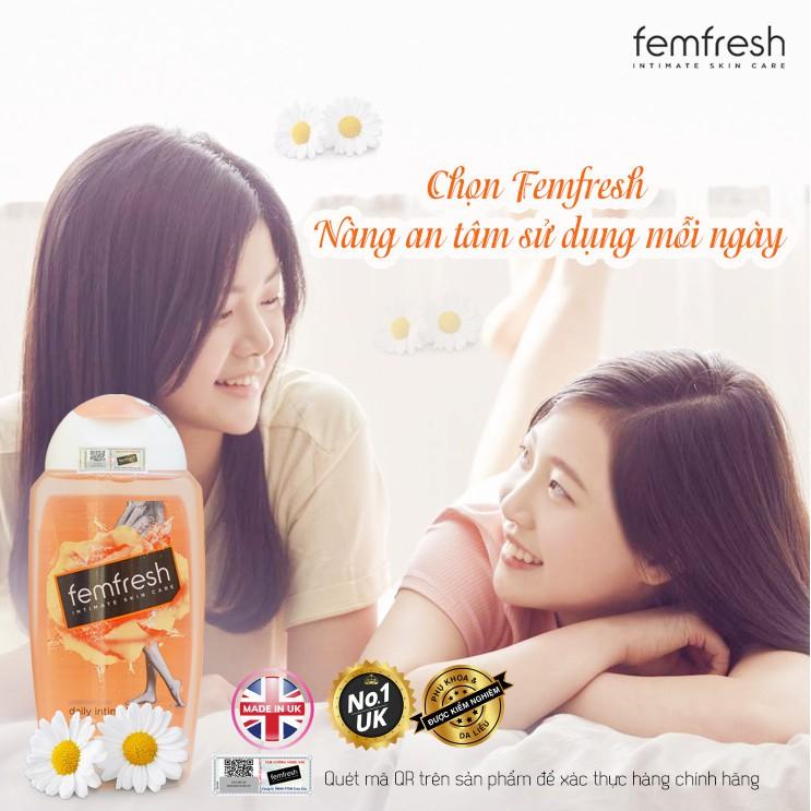 Dung Dịch Vệ Sinh Phụ Nữ Cao Cấp Hằng Ngày Femfresh Daily Intimate Wash 250ml - Cam