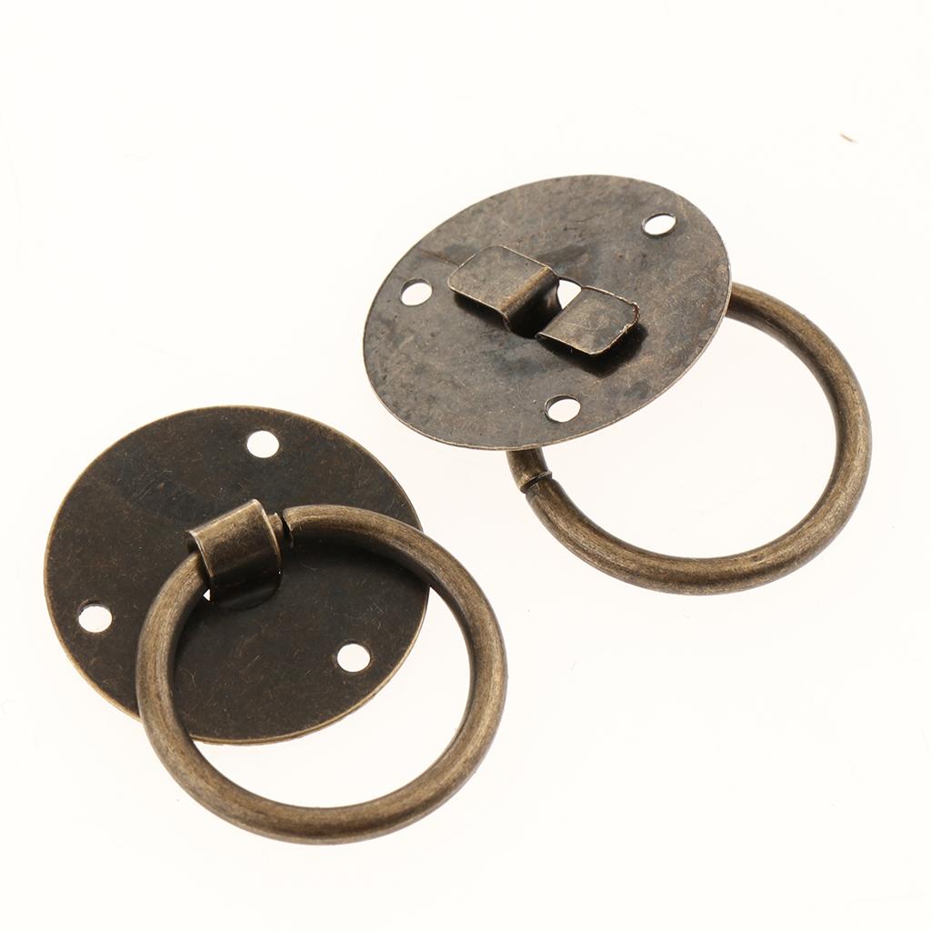 20Pcs Antique Pull Handle Knobs Cupboard Drawer Pull Brass Material