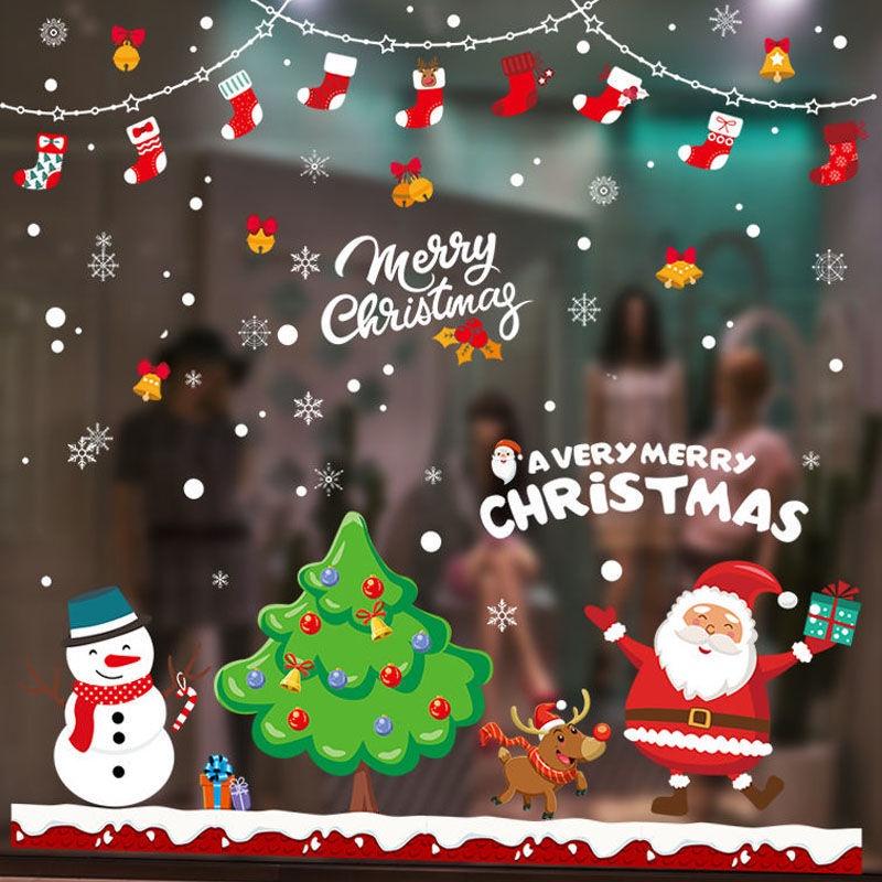 Miếng dán trang trí cửa sổ họa tiết giáng sinh