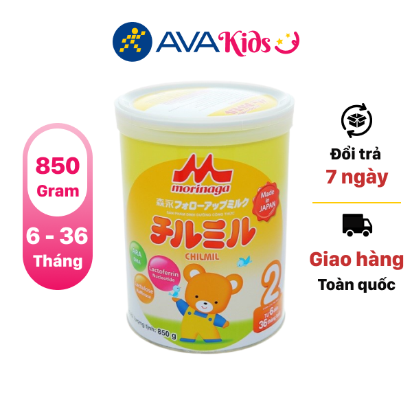 Sữa bột Morinaga số 2 Chilmil - 850g (6 - 36 tháng tuổi)